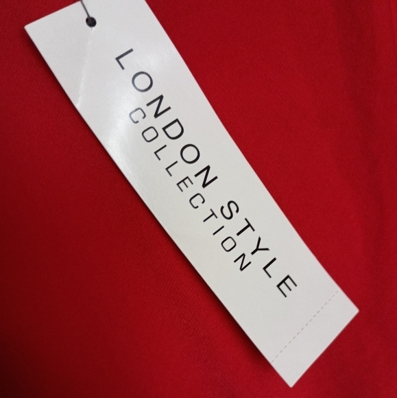 NWT London Times Woman Blouson Dress in Red ♥️🍒 - Picture 4 of 7